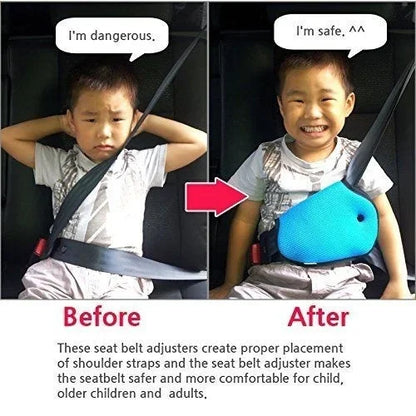 Kids Car Safe Fit Seat Belt Adjuster Baby Safety Triangle Sturdy Device Protection Positioner Carriages Intimate Accessories NEW