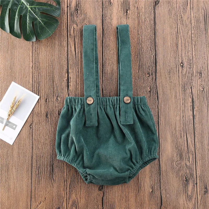 Short d'été à bretelles pour bébé de 0 à 24 mois, salopette ajustable avec bretelles boutonnées, short ample, barboteuse pour fille et garçon
