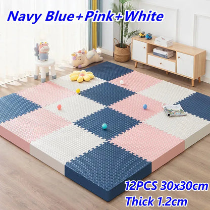 Baby Play Mat 12PCS Thick 1.2cm Activities for Play Mats Tatame Baby Mat Playroom Mat Floor Noise Mat Puzzle Mat Crawling Mat