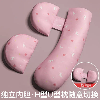 Coussin de grossesse doux en forme de U pour dormir sur le côté, coussin lombaire pour femmes enceintes, coussin de maternité, coussin pour le ventre, fournitures de grossesse