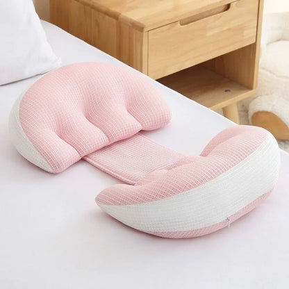 Coussin de taille pour femmes enceintes, oreiller de maternité doux en forme de U, coussin de soutien abdominal confortable, coussin de grossesse, oreiller de sommeil