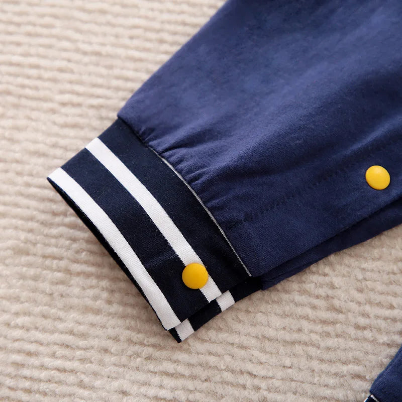 Vêtements pour nouveau-nés, joli costume de baseball en coton, confortable, pour garçons et filles de 0 à 18 ans, printemps et automne, combinaison à manches longues pour bébé