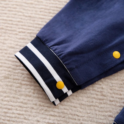 Vêtements pour nouveau-nés, joli costume de baseball en coton, confortable, pour garçons et filles de 0 à 18 ans, printemps et automne, combinaison à manches longues pour bébé
