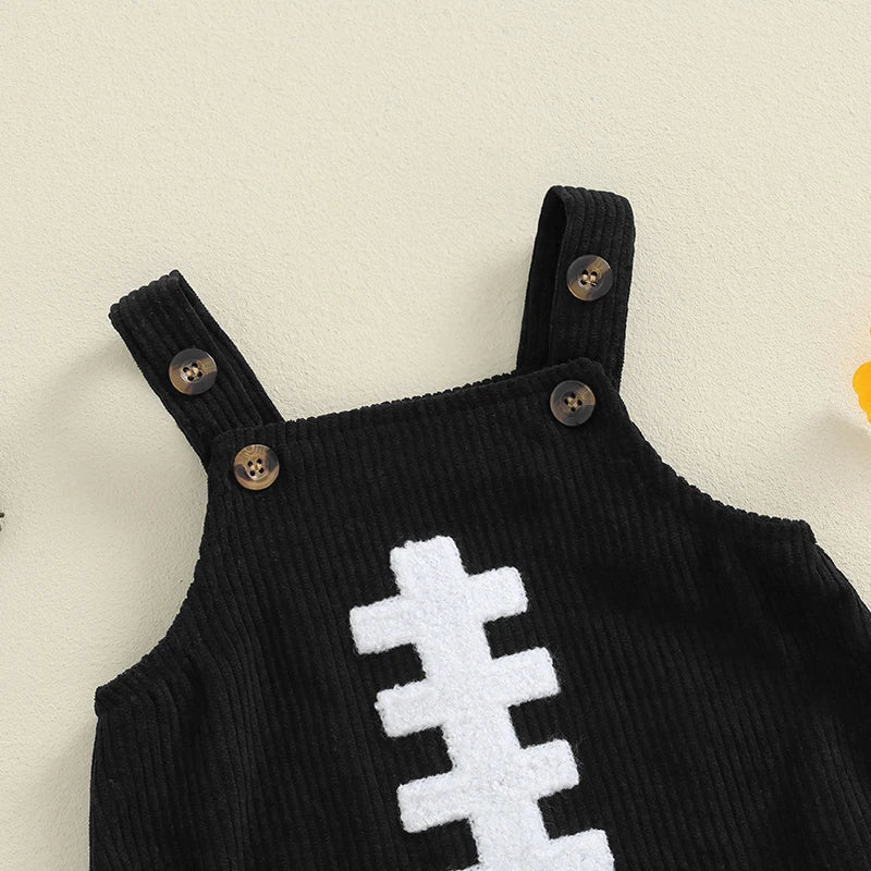 2024-05-29 Lioraitiin 0-12M Nouveau-né Bébé Garçons Filles Salopette Sans Manches Football Broderie Barboteuses Nouveau-Né Été Automne Tenue