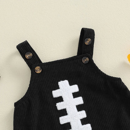 2024-05-29 Lioraitiin 0-12M Nouveau-né Bébé Garçons Filles Salopette Sans Manches Football Broderie Barboteuses Nouveau-Né Été Automne Tenue