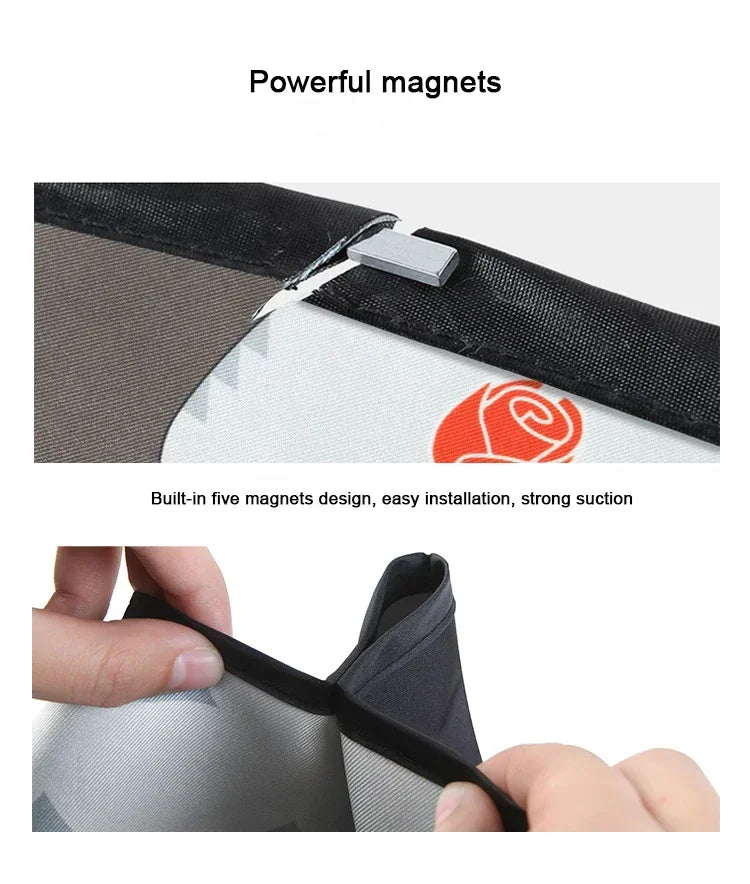 Cartoon Universal Side Window Sunshade UV Protection For Baby Children Car Magnetic Curtain In The Car Window Sunshade Cover