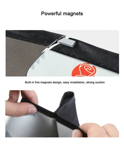 Cartoon Universal Side Window Sunshade UV Protection For Baby Children Car Magnetic Curtain In The Car Window Sunshade Cover