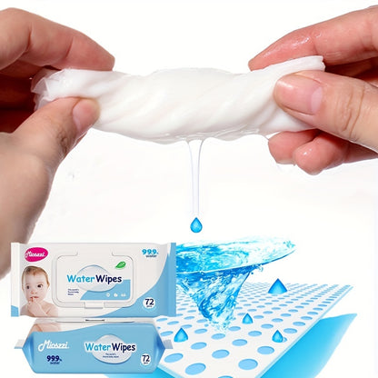 504pcs Baby Wet Wipes Pure Water Unscented & Hypoallergenic For Sensitive Skin Newborn Can Use Biodegradable Plant Fibers Cleaning Wet Wipes Baby Wipes Water Wipes 7 Packs Christmas Gifts For Newborn Family Mom