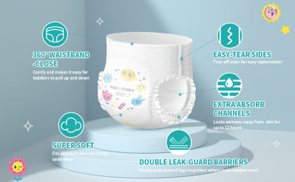 HOPE BABY Pull Ups 2T-3T (16-28 LBS), 68 Count Premium Training Underwear, Baby Diapers Toddler Potty Training Pants, Hypoallergenic With Skin