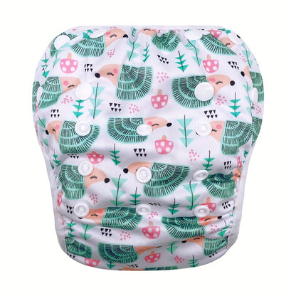 Mumsbest 1pc Reusable Baby Swim Diapers, Adjustable Diaper Swim for Toddlers 9 Months - 3 Years Old, 1 Pack for Swimming Lessons (Anchor, Large) Baby Girls, Boys, Natural Color Swim Diaper