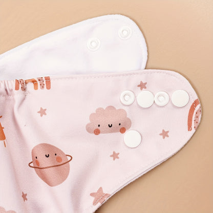 3pcs Cloth Diapers, Washable Adjustable Baby Cloth Diaper for 6.61-33.07LB