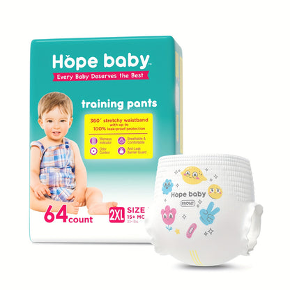 HOPE BABY Pull Ups 2T-3T (16-28 LBS), 68 Count Premium Training Underwear, Baby Diapers Toddler Potty Training Pants, Hypoallergenic With Skin