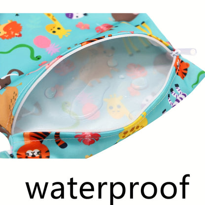 1PCS Waterproof Diaper Bags, Washable Nappy Wet Dry Bags, Multi-Purpose Storage Bags For Baby Diapers, Wet Wipes, And Other Essentials