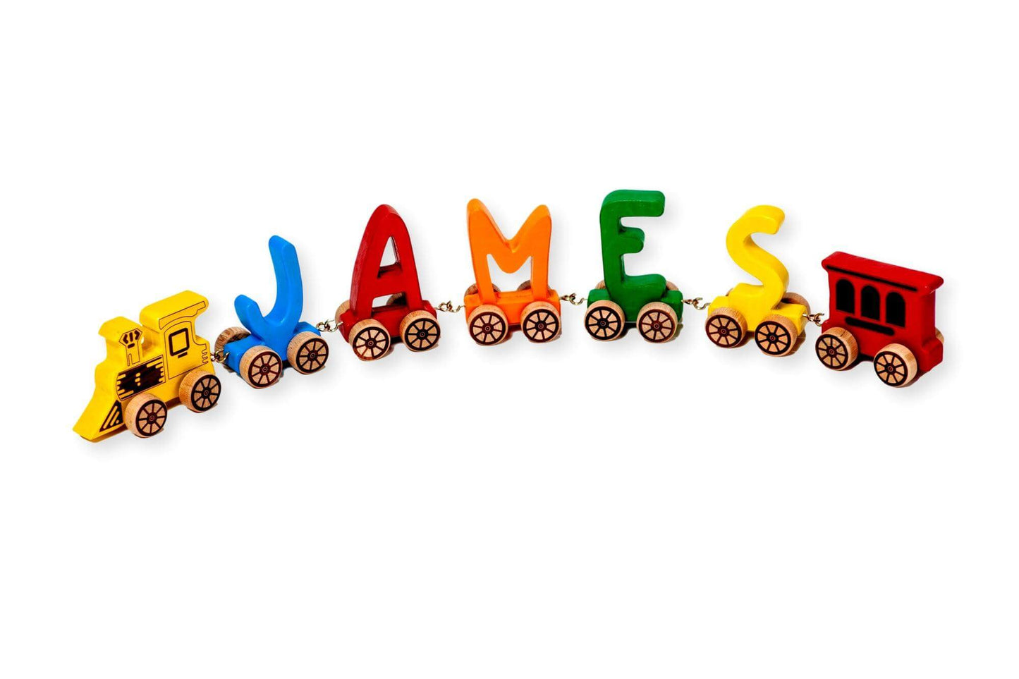 Wooden Letter Train Puzzle for Kids-6