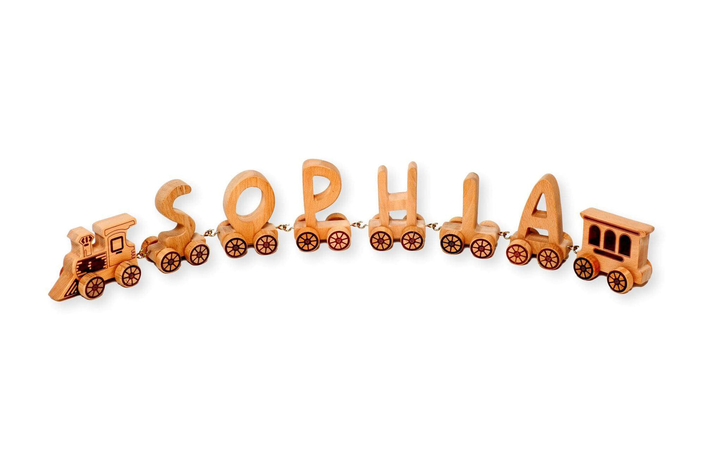 Wooden Letter Train Puzzle for Kids-5